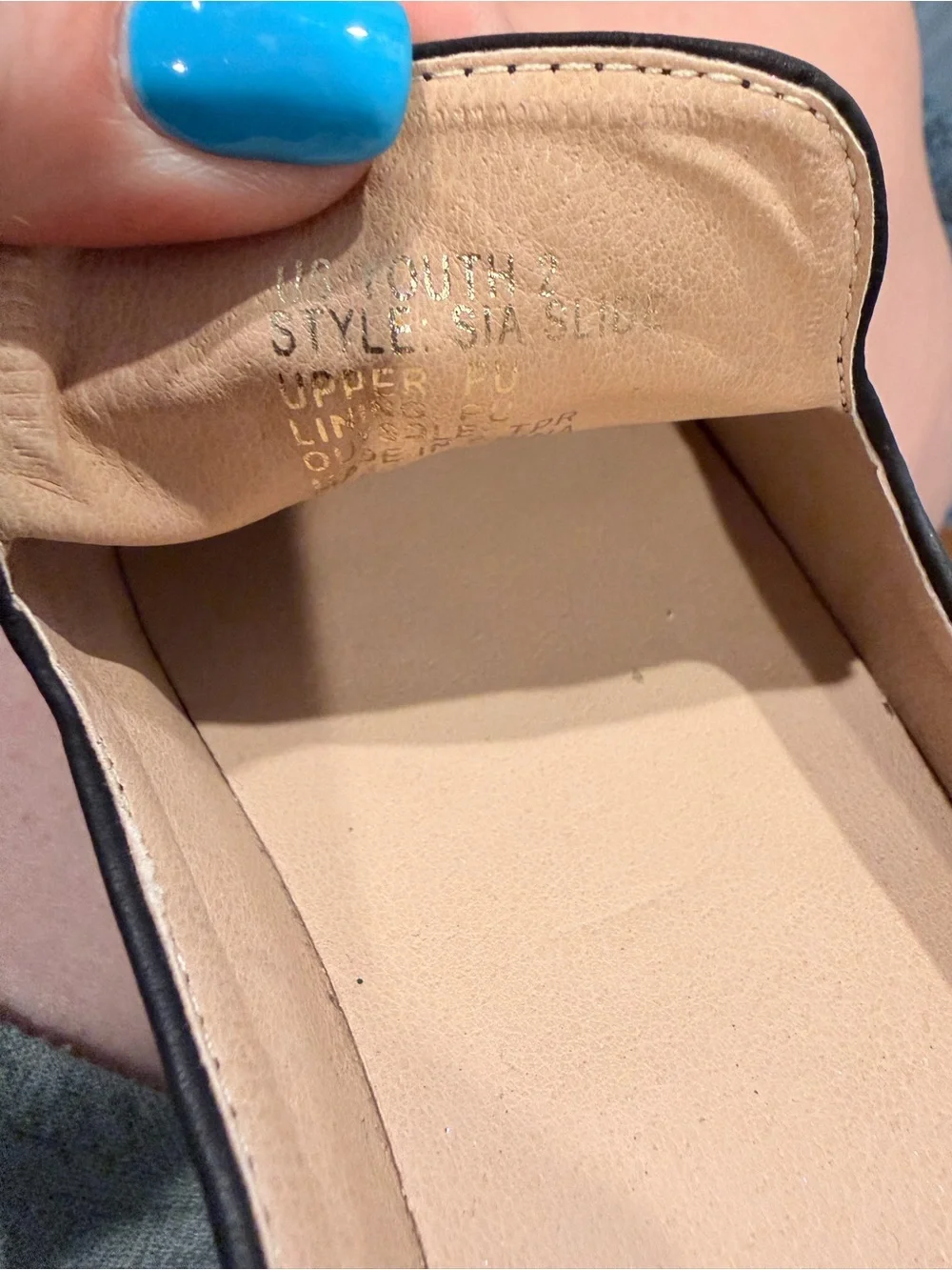 Joyfolie Black Jeweled Slip-On Mules